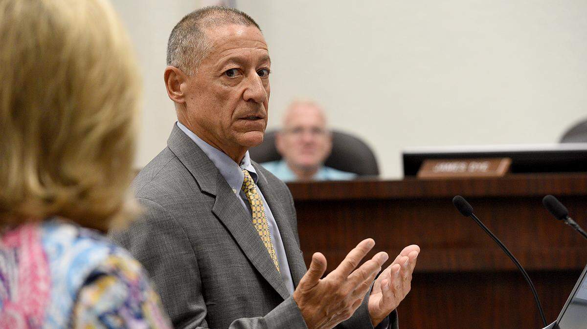 In this 2018 file photo, Deputy Superintendent Ron Ciranna updated the school board on a group of incoming “guardian” officers.