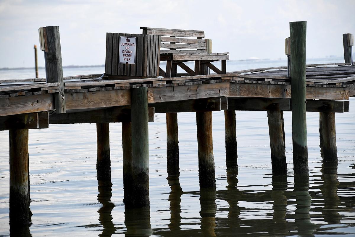 The Anna Maria City Pier was heavily damaged by Hurricane Irma in September.