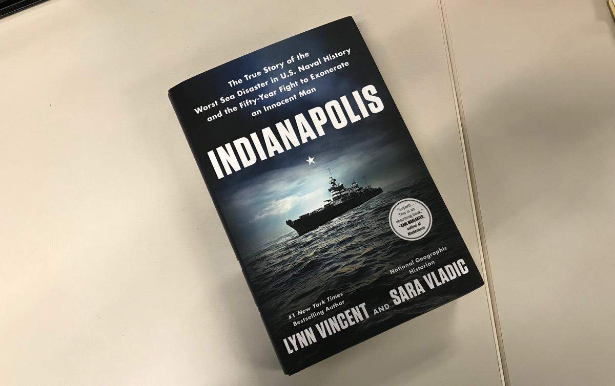 The new book, “Indianapolis,” by Lynn Vincent and Sara Vladic, is subtitled the true story of the worst sea disaster in U.S. Naval history and the 50-year fight to exonerate an innocent man. Two Bradenton residents were interviewed for the book.