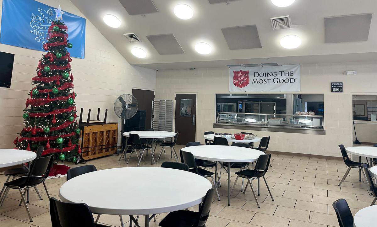 The Salvation Army’s downtown Bradenton dining room is decorated and ready to serve Thanksgiving dinners.