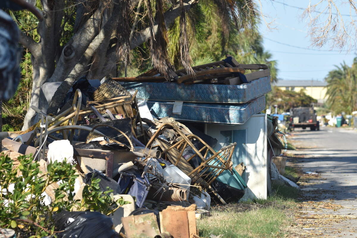 Manatee County has launched a new bulk trash collection program beginning on May 1. Bulk trash items are pictured along the curb in this 2024 Bradenton Herald file photo.