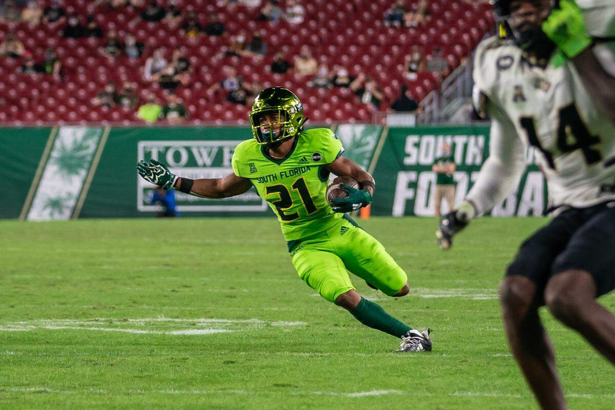 South Florida Bulls during a game against the UCF Knights at Raymond James Stadium in Tampa, Florida.