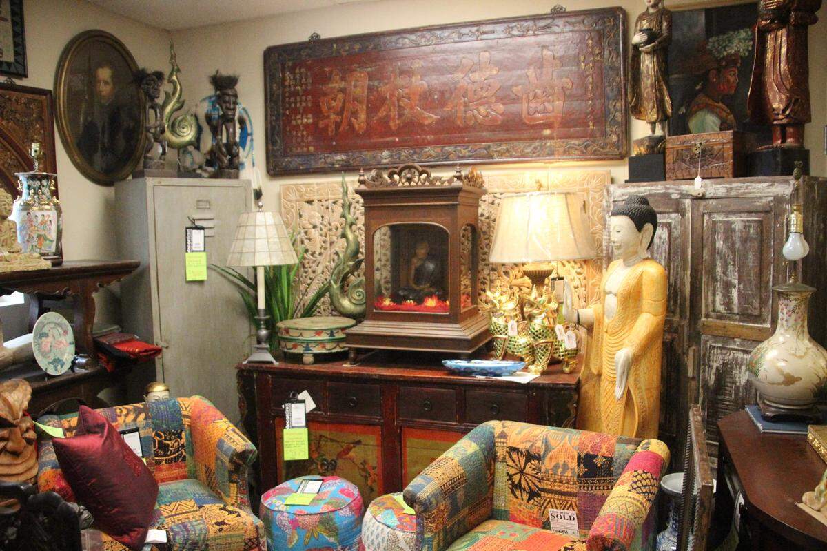 Asian art and furnishings sold at Decor Direct are imported from South Korea, Japan, Vietnam, Thailand and elsewhere.