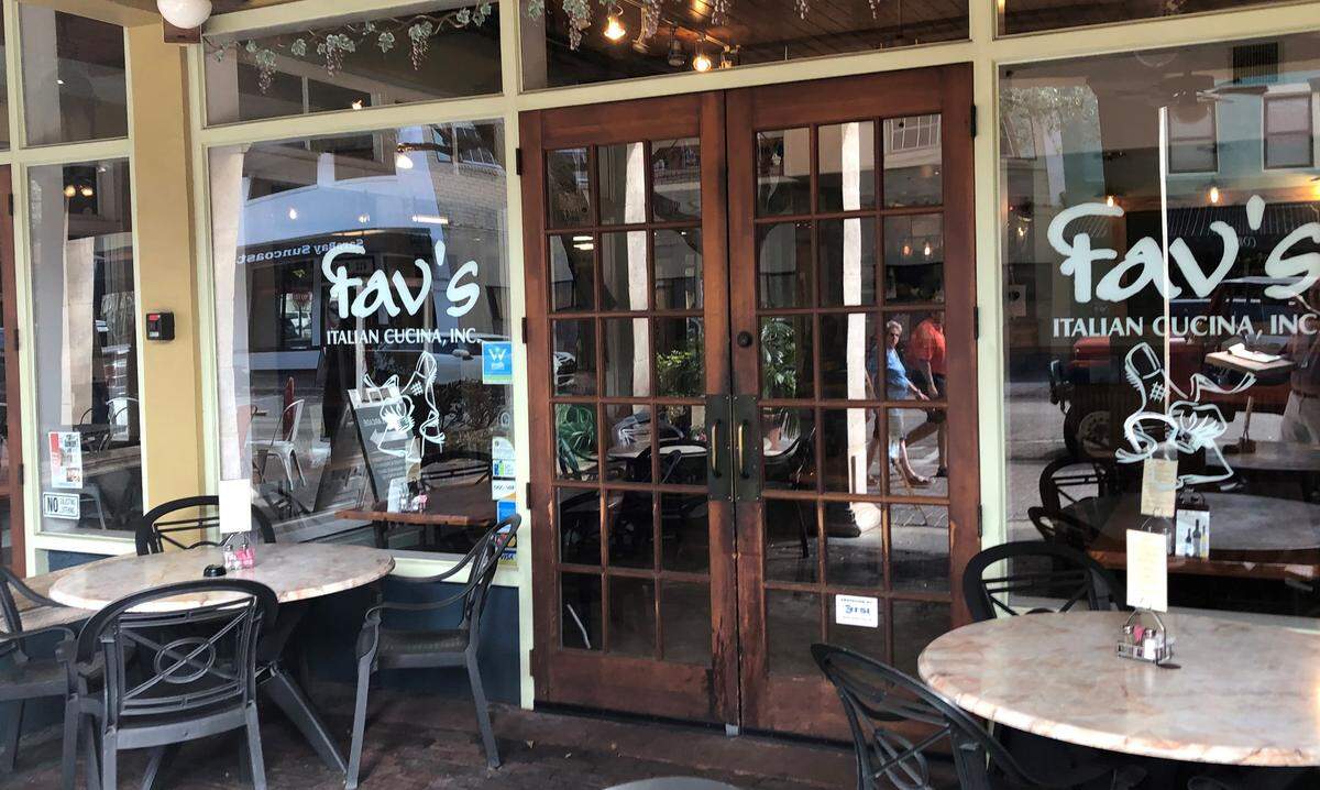 Fav’s Italian Cucina opened 20 years ago on Bradenton’s Old Main Street. The restaurant is operated by the brother and sister team of Michael and Maria Favasuli.