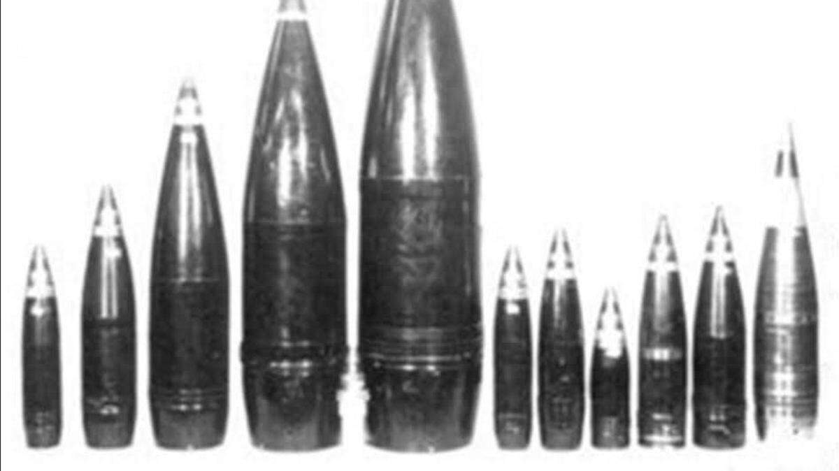 Projectiles Filled with Mark 45 VT Fuzes 
 Provided Photo