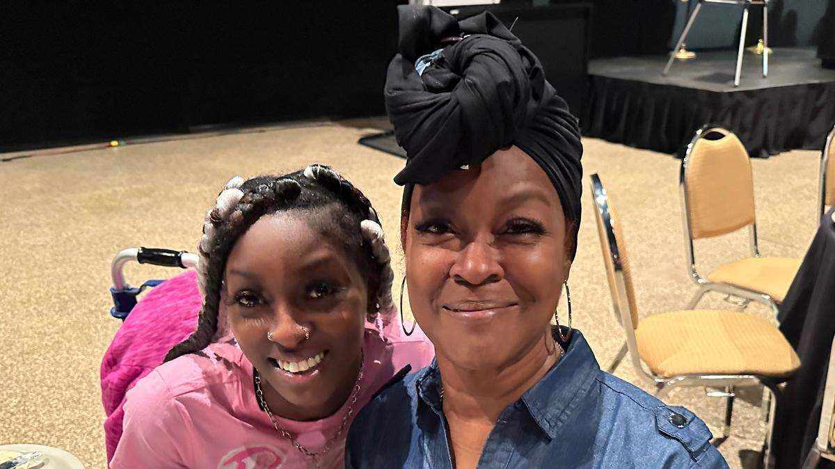 Latasha Williams, left, is shown with her mother, Dana Welch, at the Turning Points Be the Key Breakfast 11/28/2023, at the Bradenton Area Convention Center in Palmetto.