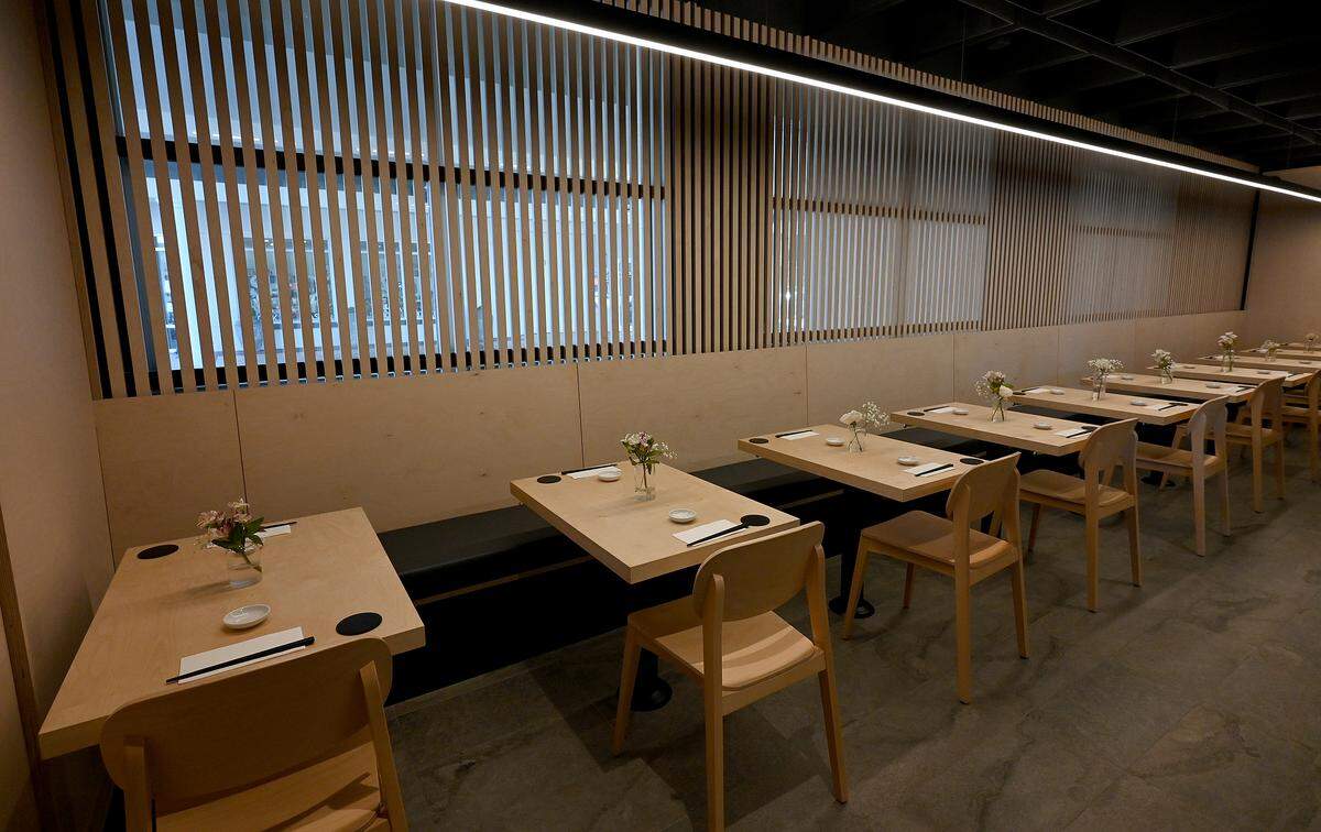 The dining area of the newly-opened Kuro Sushi on Main Street in Lakewood Ranch on Nov. 4, 2025.