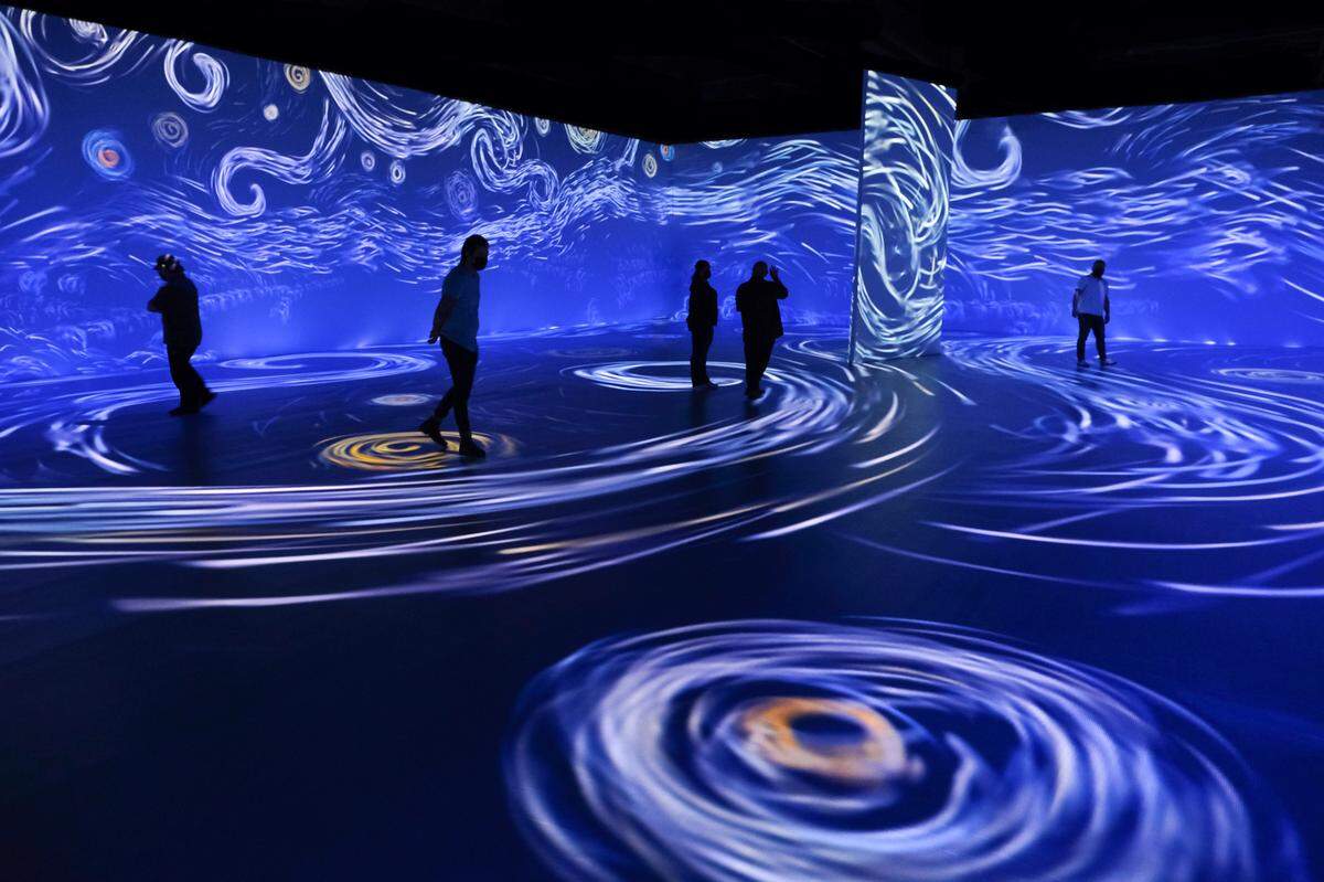 “Beyond Van Gogh,” a traveling art exhibit that takes immerses visitors in more than 300 works of the famed 19th century painter, is on display through April 24, 2022 at University Town Center in Sarasota.