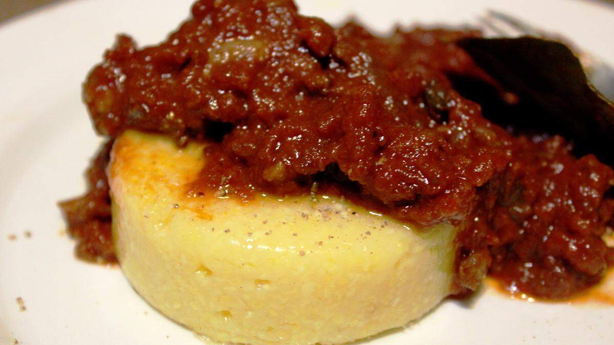 Grits or polenta with a red sauce is a classic Italian idea. Photos by JULIAN BRUNT/SPECIAL TO THE SUN HERALD