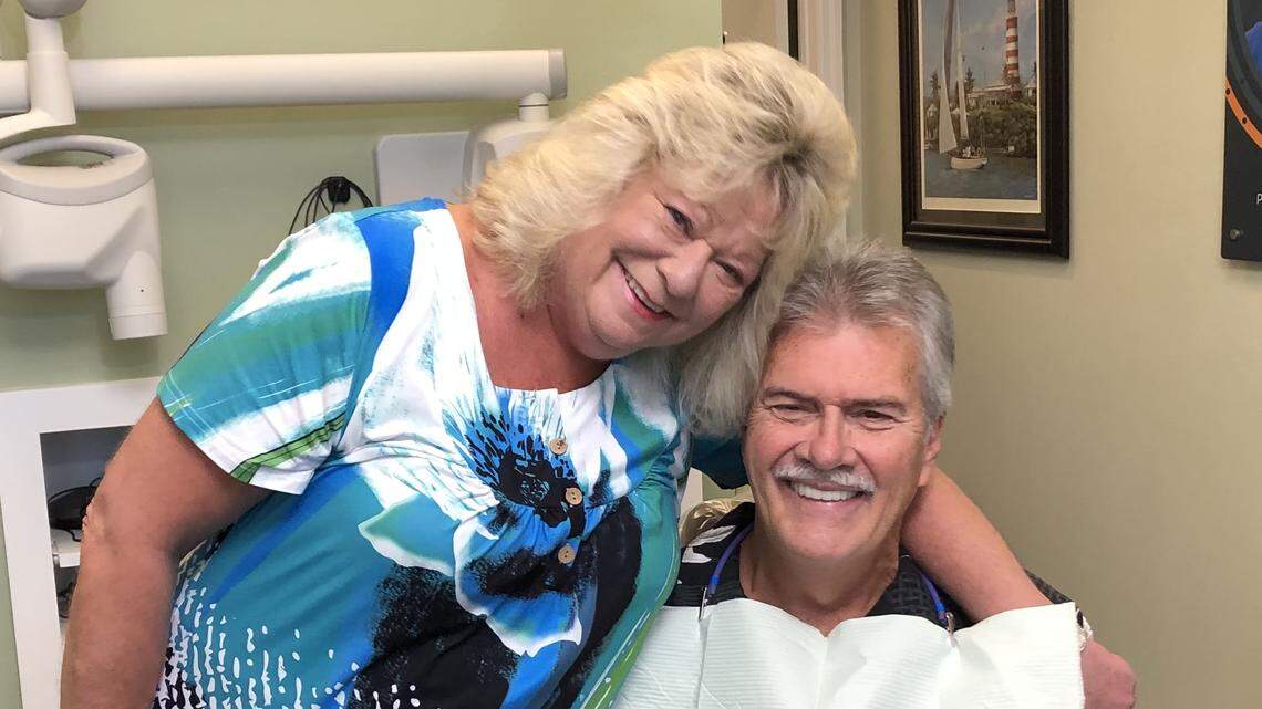 Neither Tim Munford, a disabled Bradenton veteran, nor his girlfriend, Cindy Fredrickson, could hold back tears of joy after he received his new new dental implants on Friday. The smile makeover, valued at $50,000, was a gift from Rubino Periodontics and Implant Dentistry.