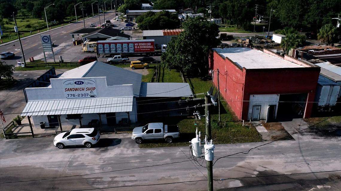 Manatee County Building Services continually processes neighborhood building projects that are transforming Parrish. The building boom shows no sign of let up. File photo from Aug. 19, 2022 shows a portion of the downtown portion of the village.
