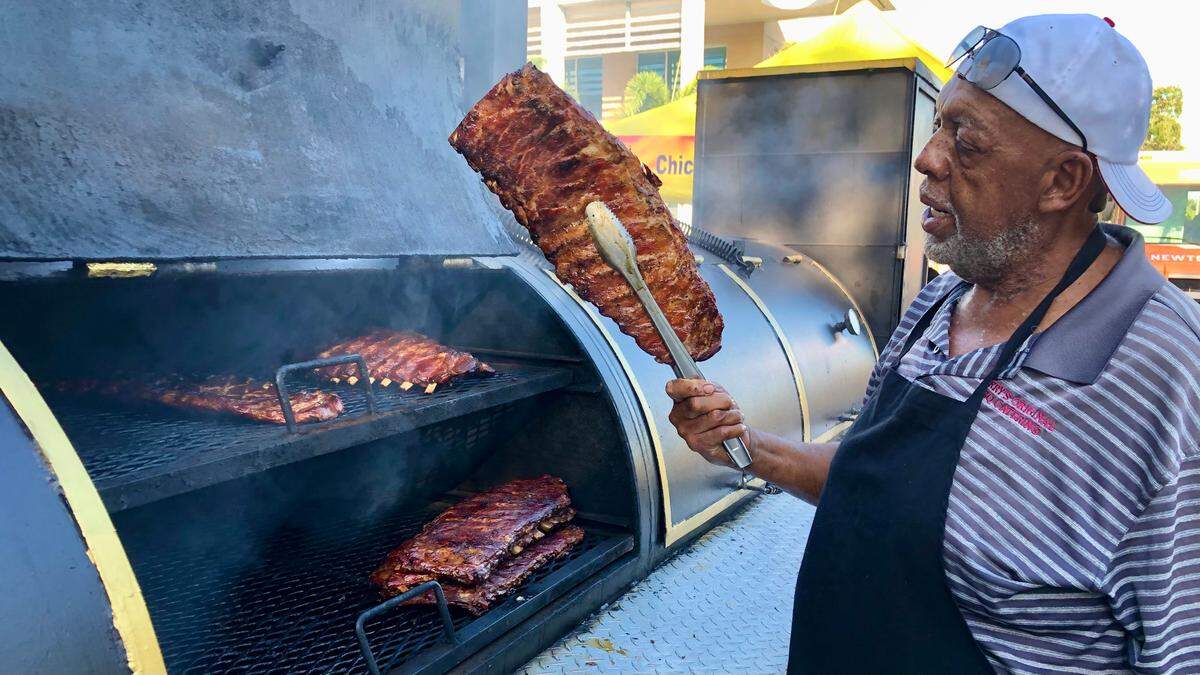 10/22/2021--Perry Washington, owner of Perry’s Original Roadside BBQ Catering, worked for others in the food industry for much of his career before starting his own business. He is preparing daughter to take on the business as his family builds generational wealth.