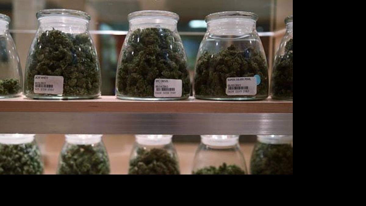Jars containing various strands of medical marijuana sit behind a display case at the River Rock Medical Marijuana Center in Denver, in 2013. Anthony Souffle MCT

Read more here: http://www.miamiherald.com/news/business/article76834212.html#storylink=cpy