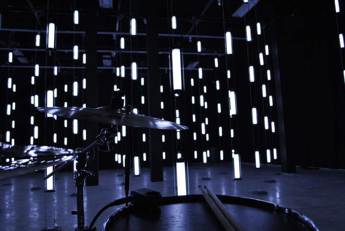Every drummer that plays during the VOLUMES exhibit will use the same simple drum kit.