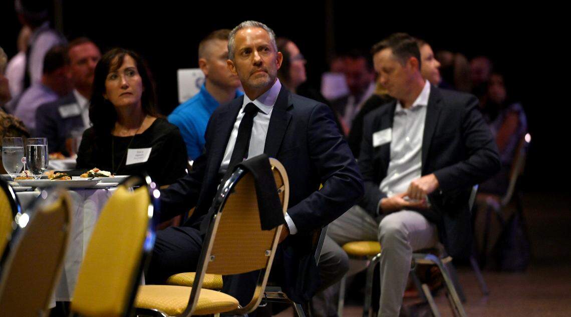 Incoming chair for the EDC, Benjamin Hanan, at the annual update for the Bradenton Area Economic Development Corporation luncheon at the Bradenton Area Convention Center in Palmetto, October 28, 2022.