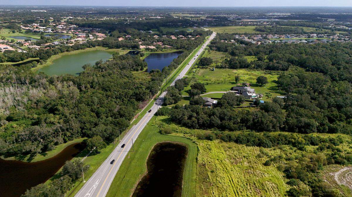 The Manatee County Planning Commission voted to recommend denying a 55-acre development in Parrish after residents raised concerns about traffic just north of the Fort Hamer Bridge, shown Friday, Aug. 16, 2024.