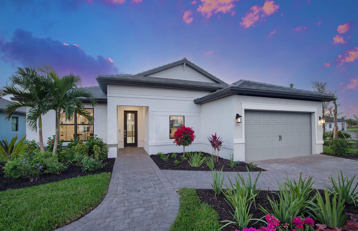 PulteGroup announced plans to build 1,000 homes in the new EverCreek at Lakewood Ranch community after closing a land deal. A previous Pulte home is shown in this file photo.