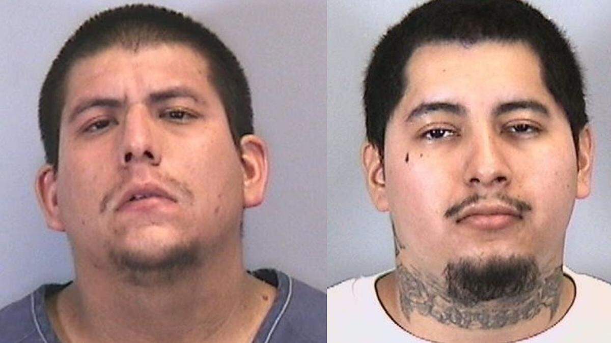 Two Bradenton brothers have been charged with attempted murder after a Thursday afternoon break-in at the Manatee Mobile Home Park in the 2200 block of Sixth Avenue East. Apolinar Aguilar (left), 26, was arrested Thursday evening, and 22-year-old Gerardo Aguilar (right) was arrested in Hillsborough County on Saturday night.