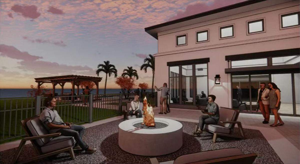 Manatee County officials voted to deny the Townhomes at Westbridge project, which would have provided 220 units in the Elwood Park area just north of 44th Avenue East near the Braden River. A provided artist rendering shows the design of the proposed complex.