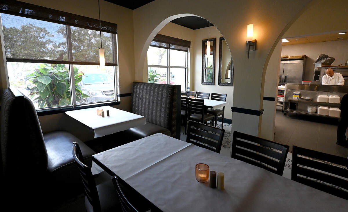 The dining room at the Dough Forge at 515 27th Street East, Bradenton on September 30, 2025. 