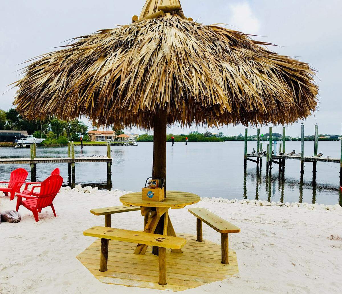 Palapas are planned for the Ellenton Whiskey Joe’s Bar and Grill. This example is at the Port Richey restaurant location.