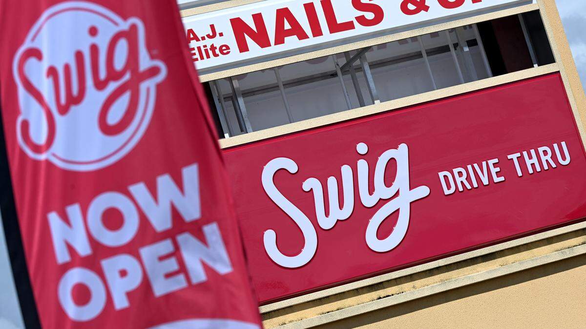 Swig has launched a soft opening of its restaurant at 6412 Cortez Road W., serving “dirty sodas.” The new Bradenton location is pictured on Aug. 25, 2025.