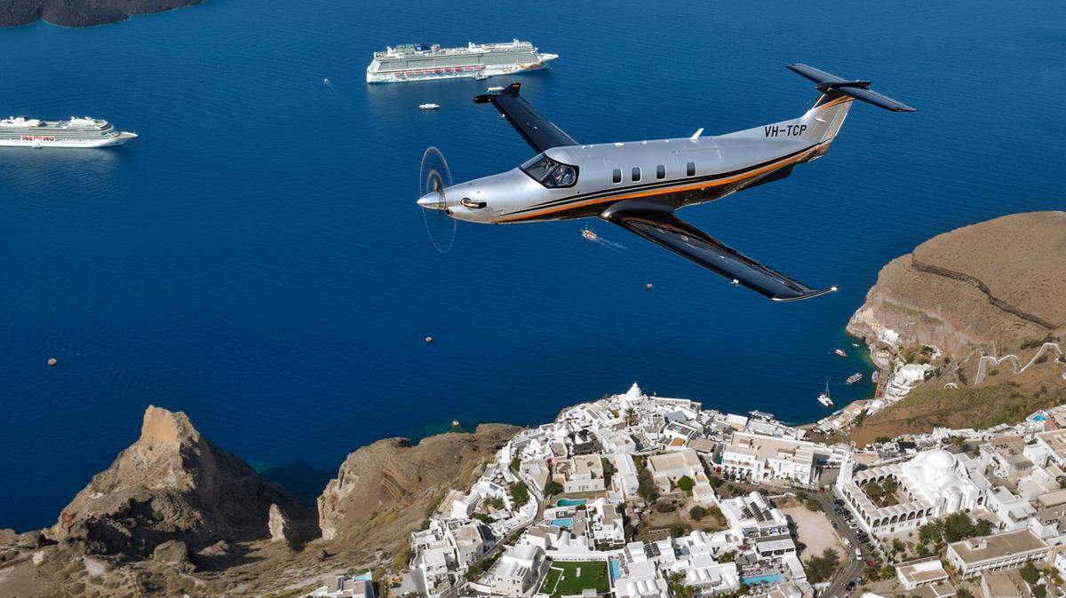 Swiss aircraft manufacturer Pilatus announced a partnership with Sarasota-Bradenton International Airport to build $40 million in new facilities on airport property. One of Pilatus’ PC-12 aircraft is pictured in this provided photo.