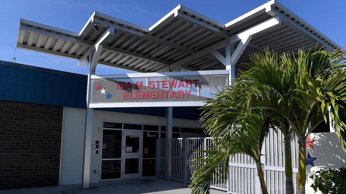 Stewart Elementary School in northwest Bradenton is temporarily hosting students and staff displaced from Anna Maria Elementary School by Hurricane Helene.