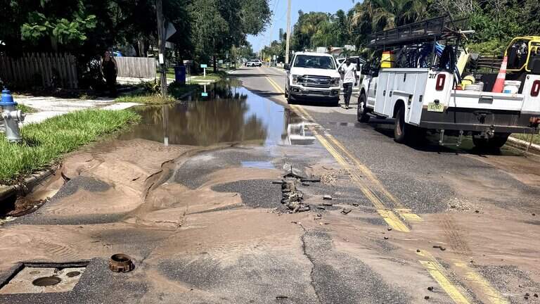 Bradenton water main break causes multi-day road closure, police say