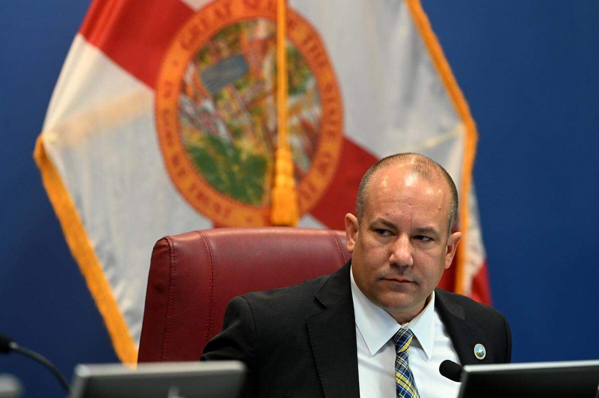 Commissioner Kevin Van Ostenbridge during the Board of Commissioners meeting on April 25, 2023.