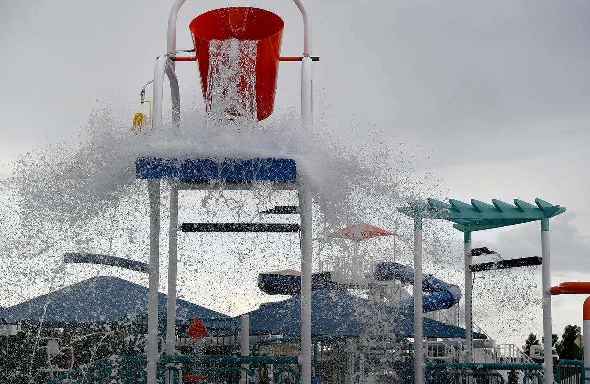 The Lincoln Aquatic Center in Palmetto features two swirly water slides, a zero-entry pool for early swimmers and a 25-yard swimming pool for local competitions.