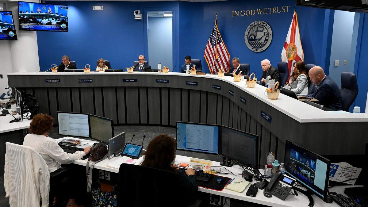 The Board of County Commissioners during a meeting on Nov. 4, 2025.