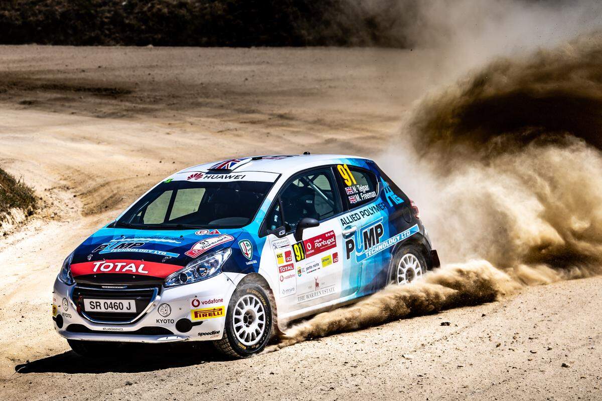 5/30/2019--Nabila Tejpar is hoping to find success in the United States as a rally racer, after making her name in European competition. She is shown above competing in Portugal.