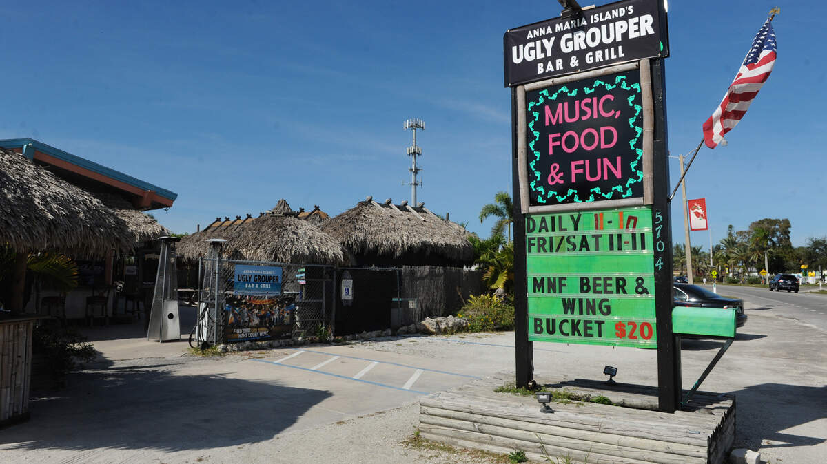 The Ugly Grouper, formerly the Barefoot Tiki Bar and Cafe, opened last week on Anna Maria Island. Renovations are planed for the property, including adding a larger outdoor bar and new bathrooms. 
 GRANT JEFFERIES/Bradenton Herald