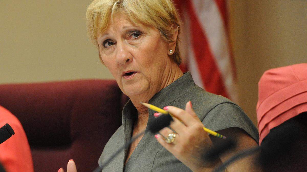 Manatee County Commissioner Vanessa Baugh, pictured in this June 2015 file photograph, spoke against raising impact fees during a meeting Tuesday, November 10. 
 GRANT JEFFERIES/Bradenton Herald