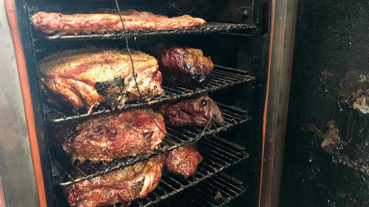 TK Grill & Barbeque prepares its meat in a 400-pound smoker in the restaurant at 4927 96th St. E., Palmetto.