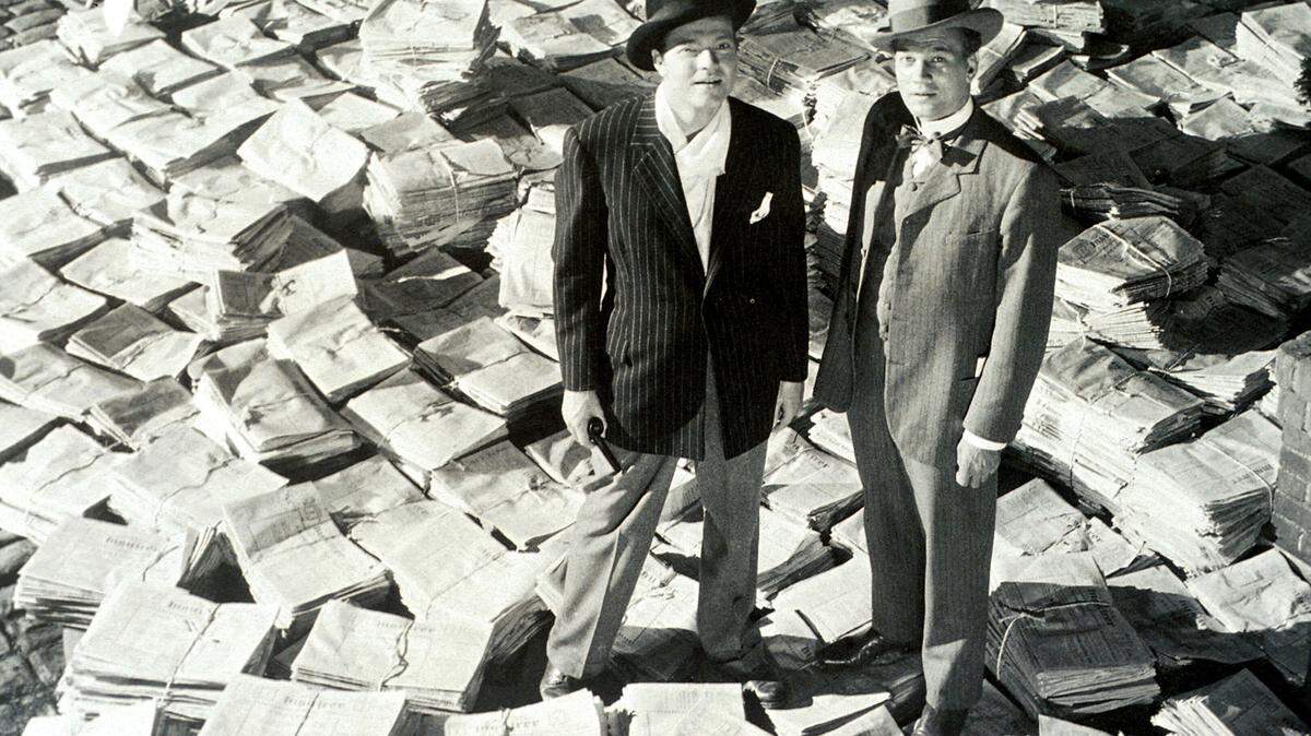 Orson Welles as Kane & Joseph Cotton as Jedediah Leland in “Citizen Kane.” (Mercury Prod/ RKO Radio Pic Inc./Entertainment Pictures/Zuma Press/TNS)