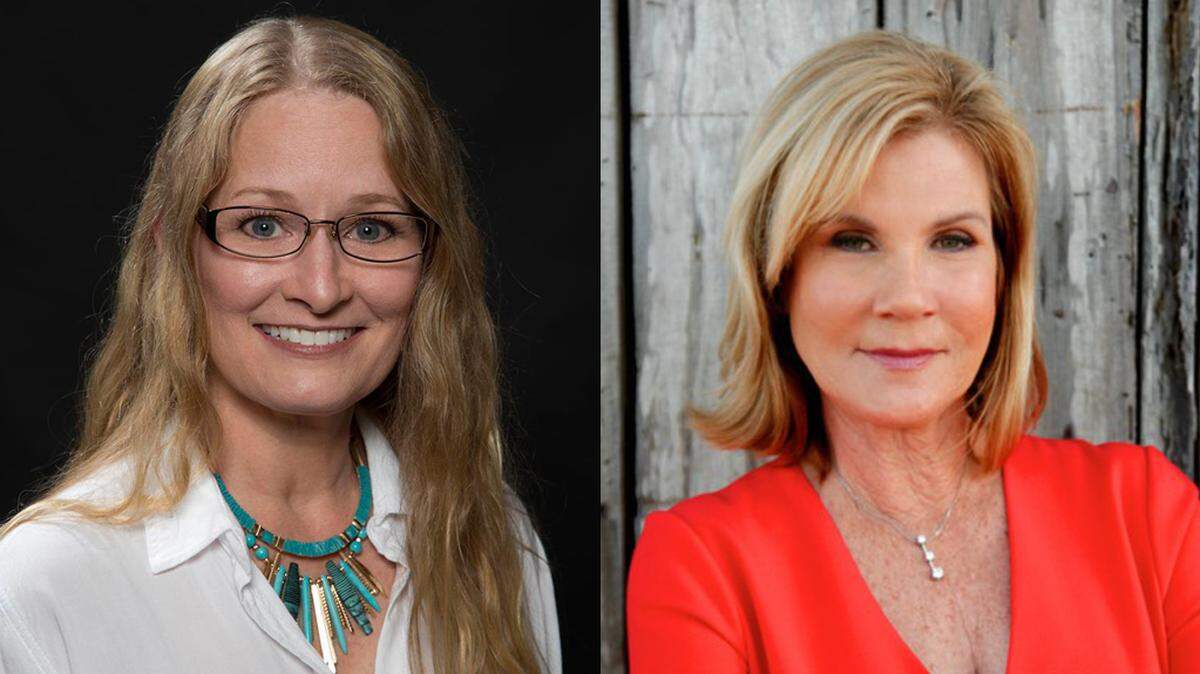 Manatee County resident Candace Luther (left) is running as an Independent candidate to challenge Republican Commissioner Carol Whitmore for her District 6 At-Large seat on the Board of County Commissioners.