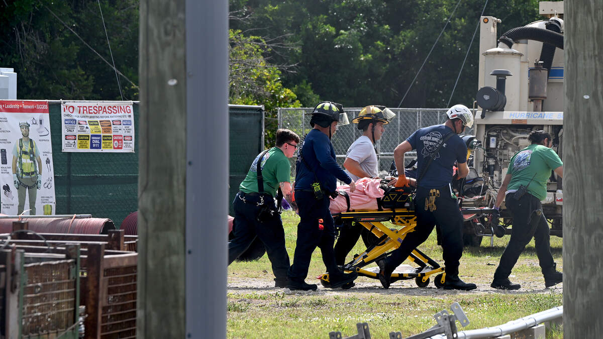 A worker performing maintenance on the City of Bradenton water tower near G.T. Bray Park suffered a lower leg injury and had to be rescued by members of the Bradenton Fire Department and other technical rescue groups from the area. They had to perform a high-angle rescue, according to Fire Chief Tim Geer, at around 9:30 a.m. on May 27, 2026.