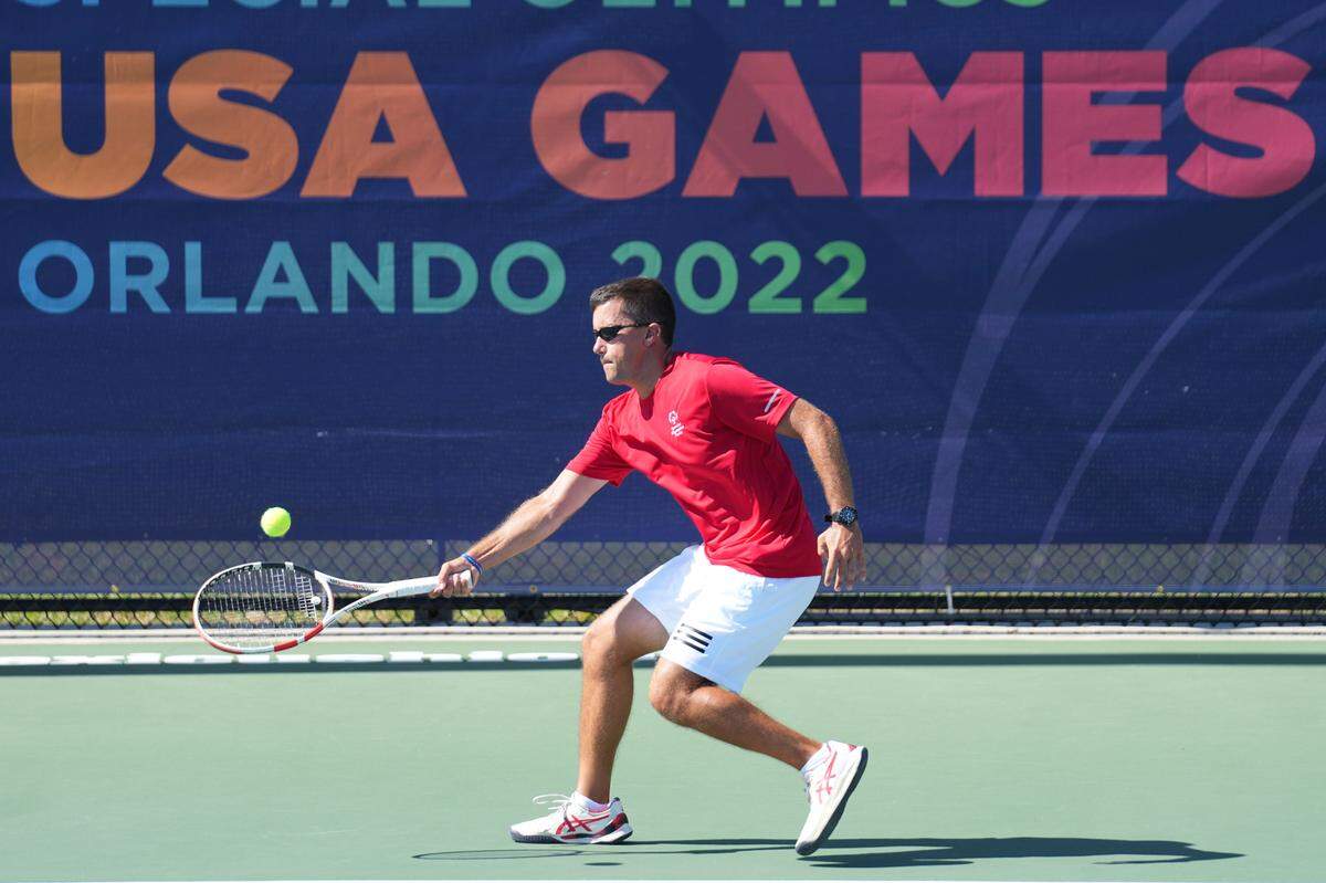 Ryan Smith of Bradenton competes at the 2022 Special Olympics USA Games at the USTA National Campus in Orlando on June 9, 2022.