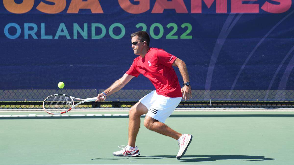 Ryan Smith of Bradenton competes at the 2022 Special Olympics USA Games at the USTA National Campus in Orlando on June 9, 2022.