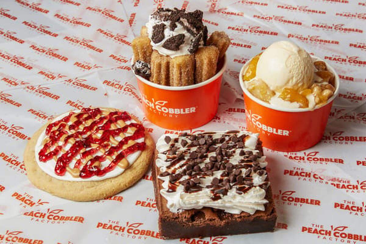 The Peach Cobbler Factory at 629 Cortez Road W. in Bradenton has its grand opening on Saturday, Jan. 11, 2025. They specialize in desserts such as cobblers, brownies, cookies, churro stix, banana puddings, shakes and more.