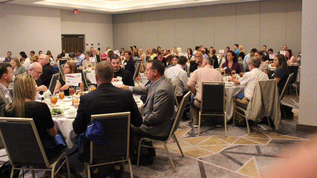 The Manatee Chamber of Commerce Headliners Luncheon attracted a crowd Wednesday to hear about the impact of tourism on the community. The meeting was held at the Legacy Hotel at IMG Academy.