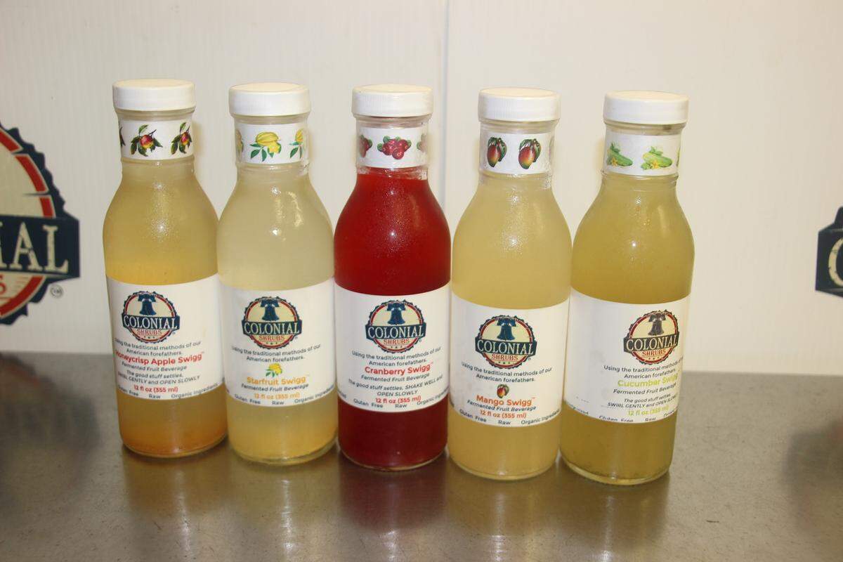Swiggs are a soft drink alternative made from shrubs. Colonial Shrubs now produces several flavors of swiggs.