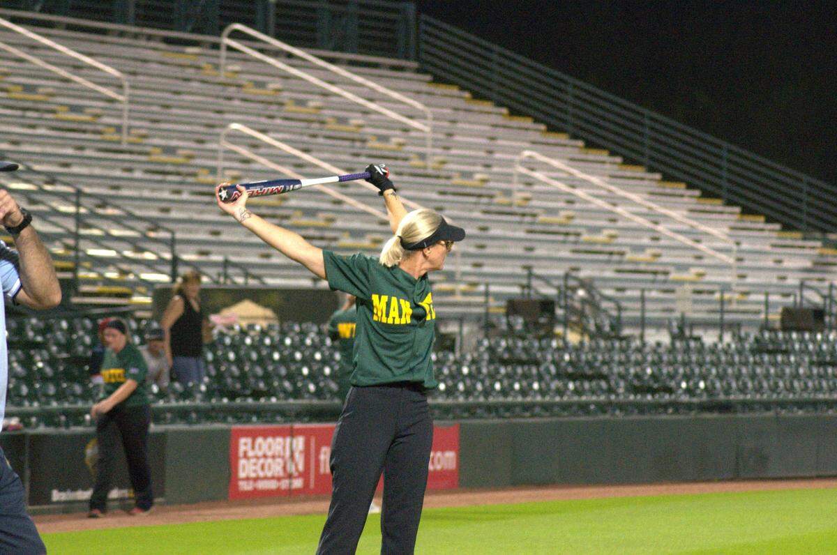 The Bradenton Police Department faced off against the Manatee County Sheriff’s Office in “Battle of the Badges,” a baseball match for charity at LECOM Park on Tuesday.