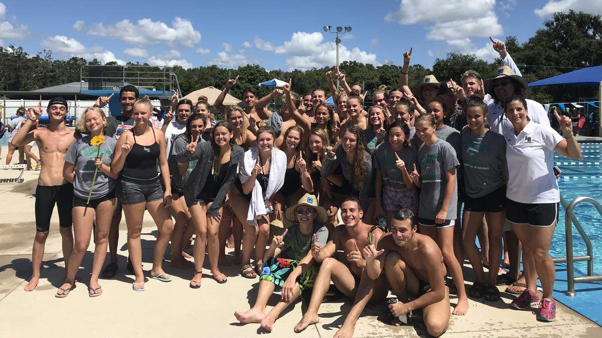 Lakewood Ranch’s swim team repeated as Manatee County champions on Saturday at G.T. Bray.