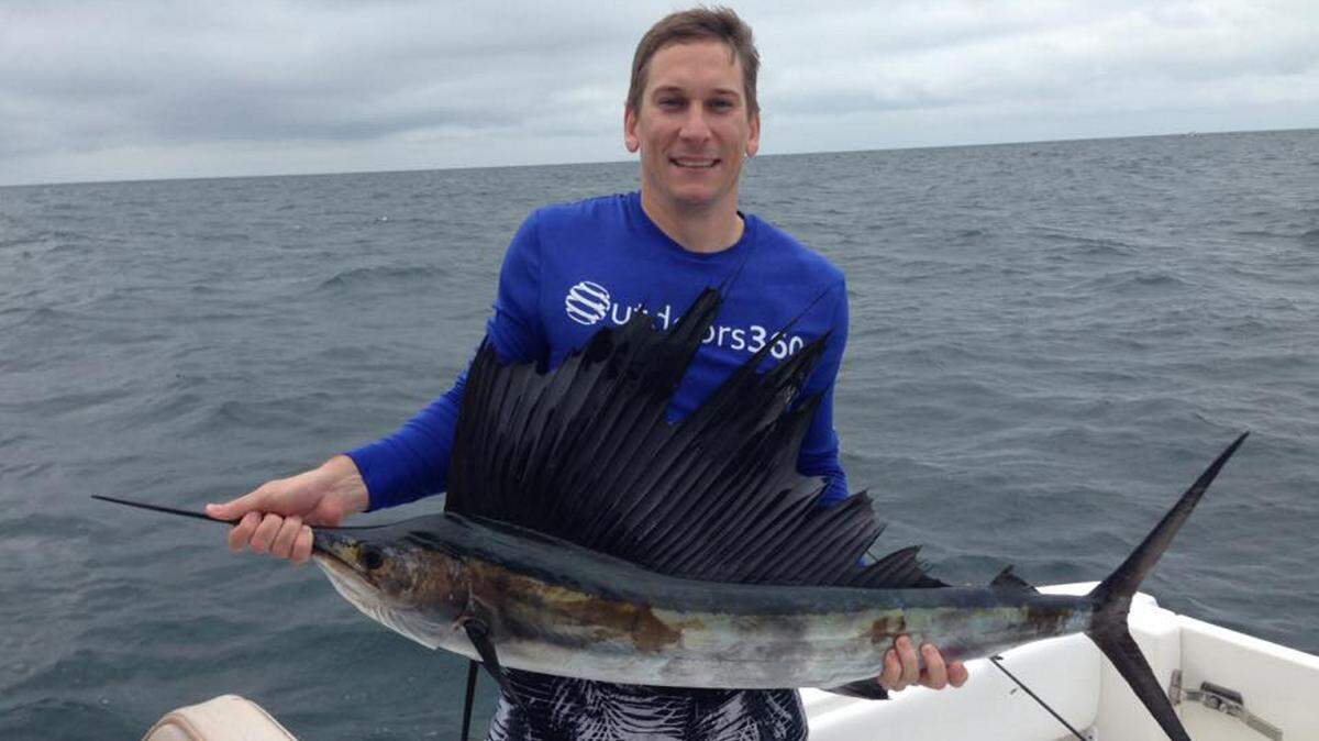 John Scovanner holds the sailfish he caught recently in the Gulf of Mexico. PROVIDED PHOTO
