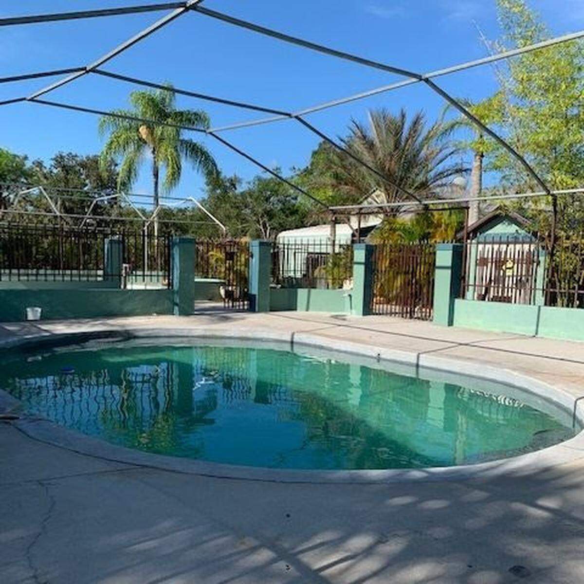One of the rehabilitation pools onsite in Myakka City. The Bishop’s Animal Care team plans to retrofit in order to rehabilitate and monitor more of Florida’s manatees.