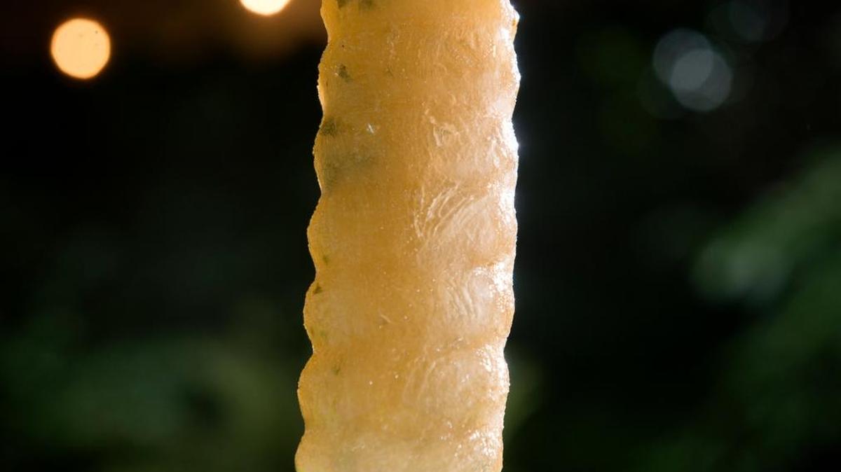 Canteloupe-Basil Ice Pops.
