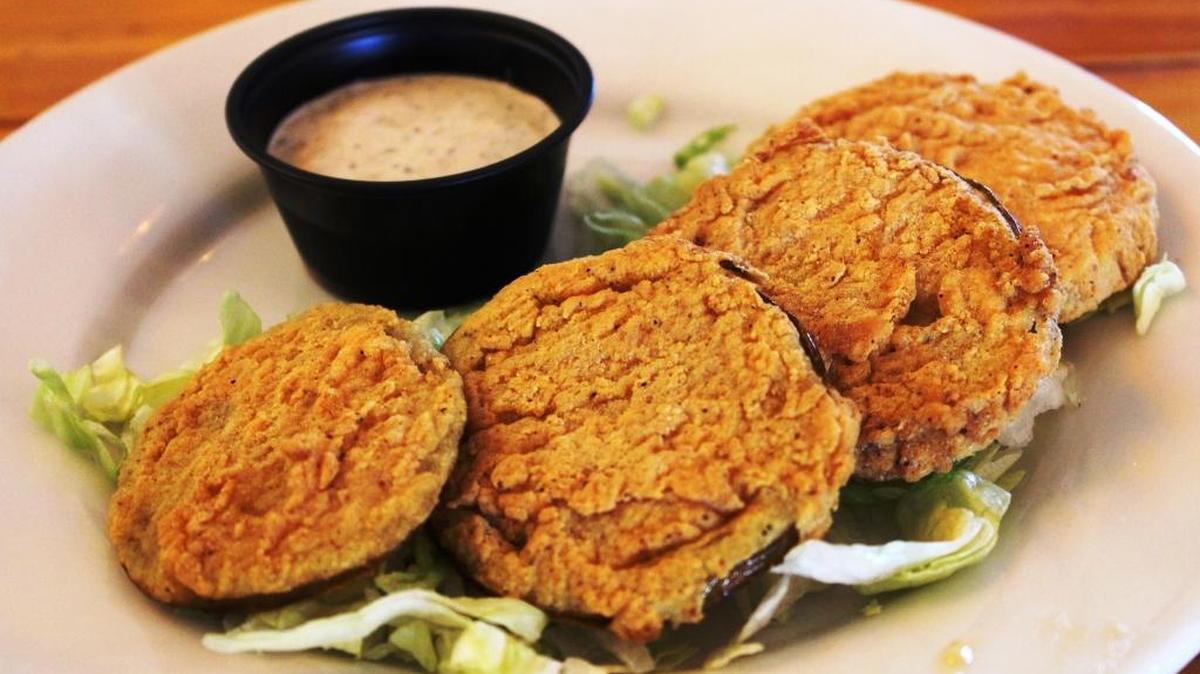 Fried green tomatoes are a favorite this time of year.